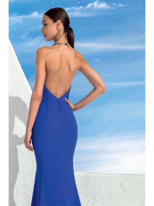 abito donna blu MISCHALIS | M1-8488BLU ELETTRICO